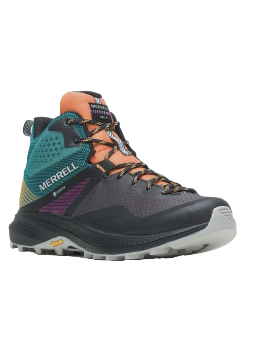 Merrell Wmn MQM 3 Mid GORE-TEX Tangerine Teal sneakers boot SIZE 7.5 J135528